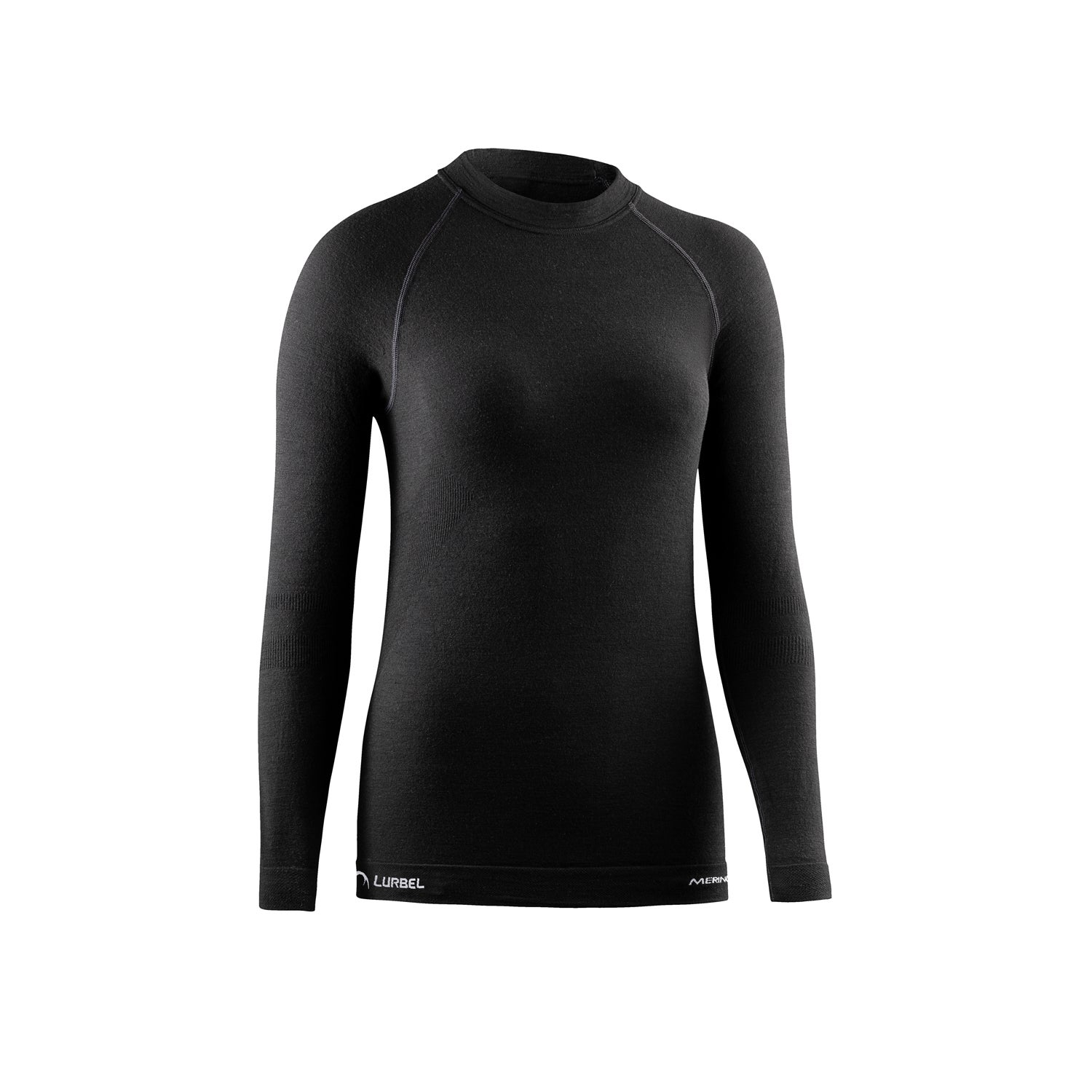 Camiseta manga larga Merino Wool nego para mujer