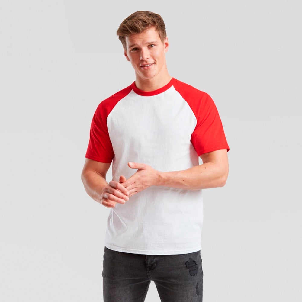 Camiseta Fruit of the Loom Baseball manga corta hombre