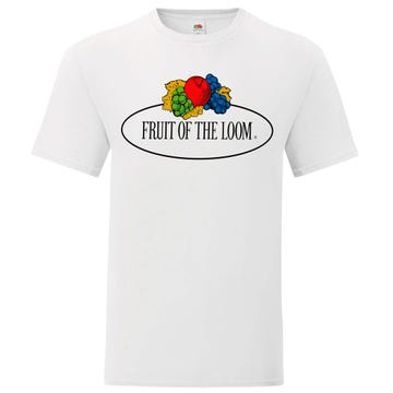 Camiseta Fruit of the Loom Vintage logo grande manga corta unisex