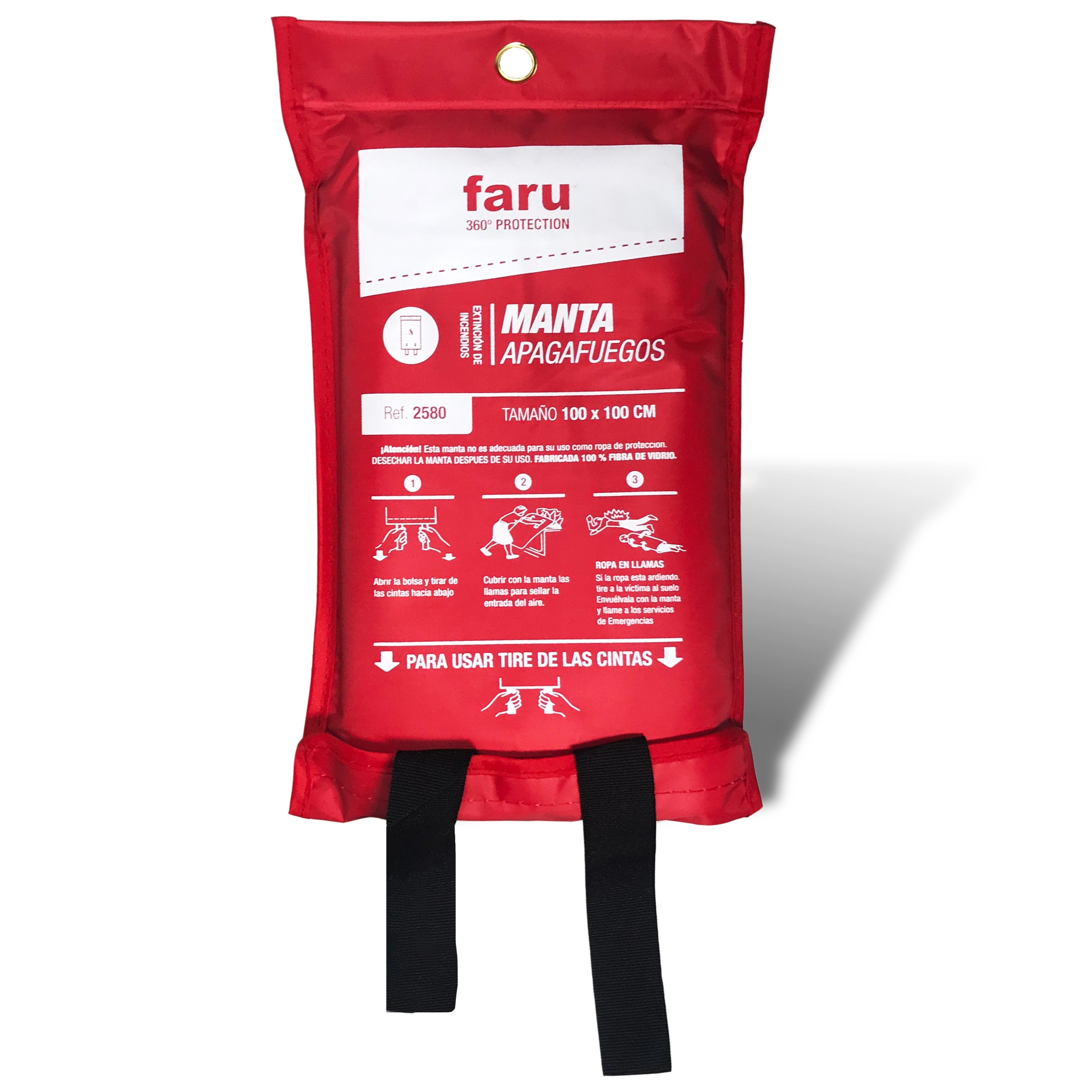 Manta ignífuga de fibra de vidrio