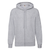 Sudadera con capucha y cremallera entera ligera gris hombre-S