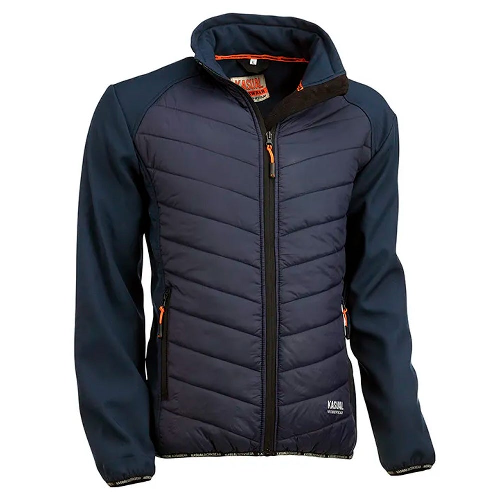 Chaqueta cortavientos acolchada Juba Kasual azul marino