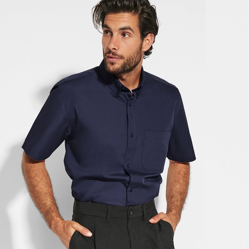 Camisa de camarero Roly Workwear Aifos manga corta hombre