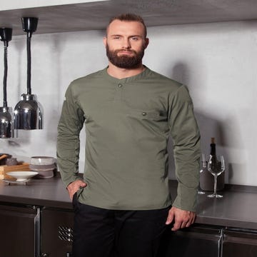 Camisa de cocinero Karlowsky smart manga larga hombre