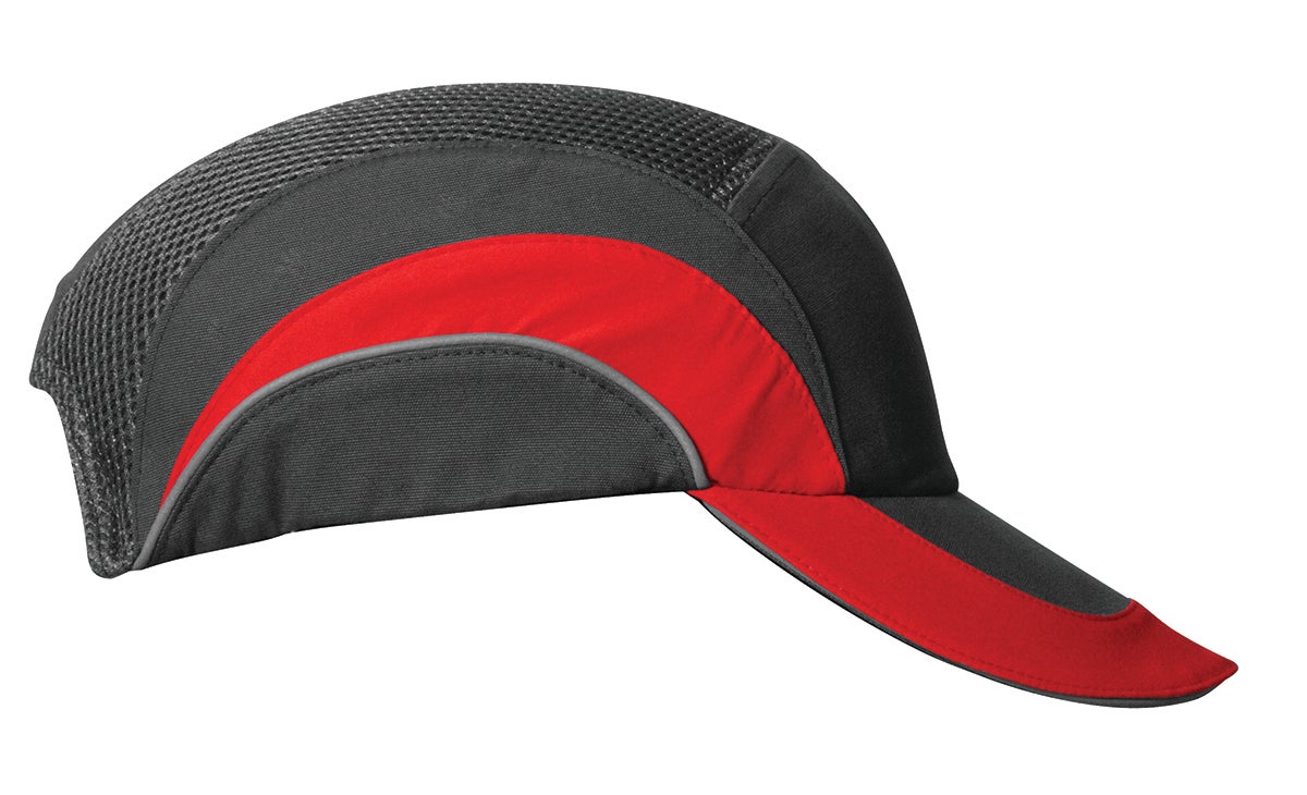 Gorra ABR A1 Visera 7 Cm-Gris y rojo