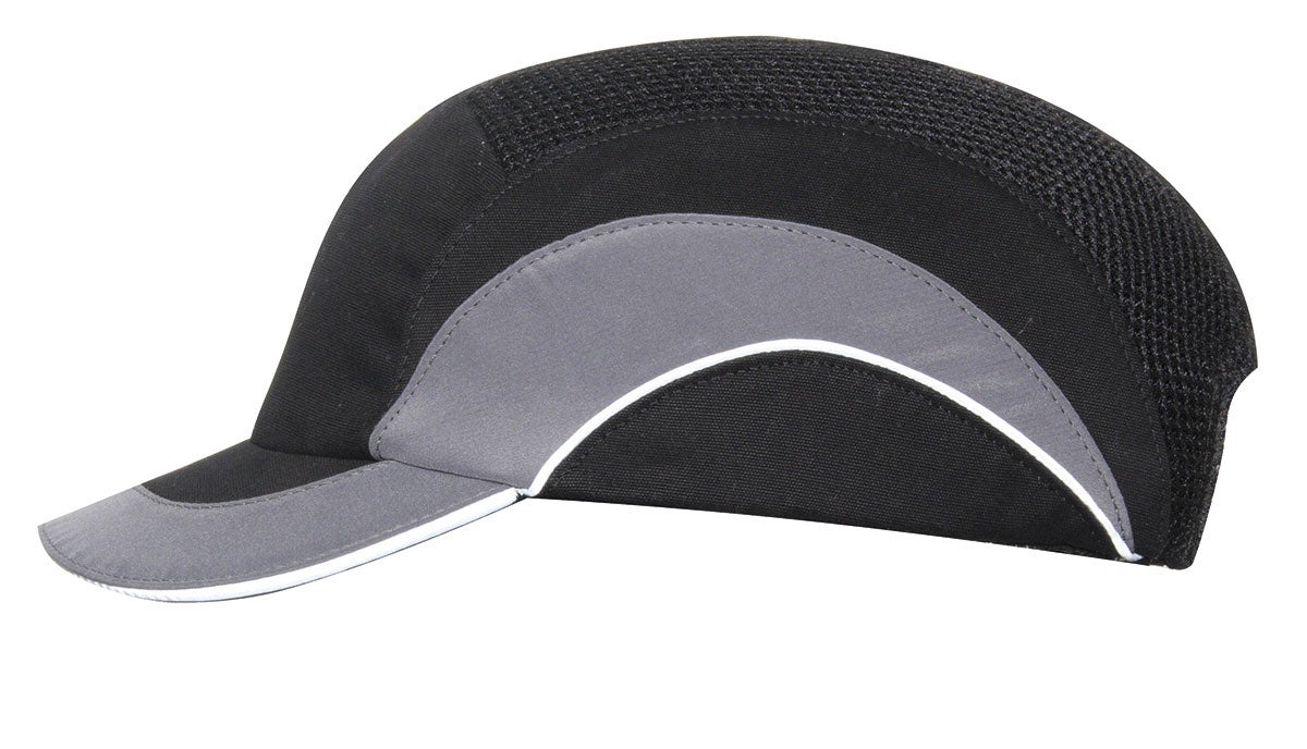 Gorra ABS A1 Visera 5 Cm-Negro y gris