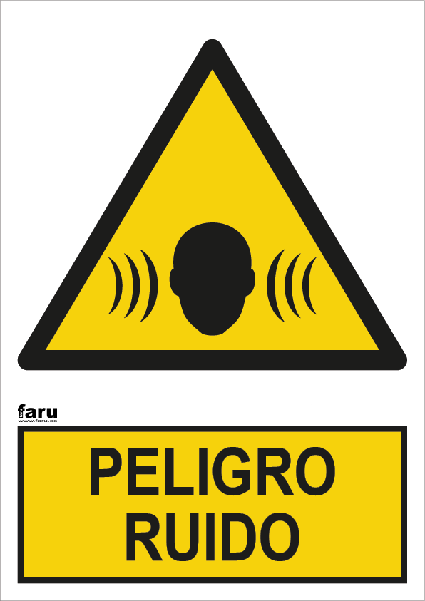 Señal Peligro Ruido A4