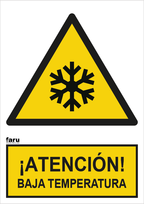 Señal Atención Baja Temperatura A4