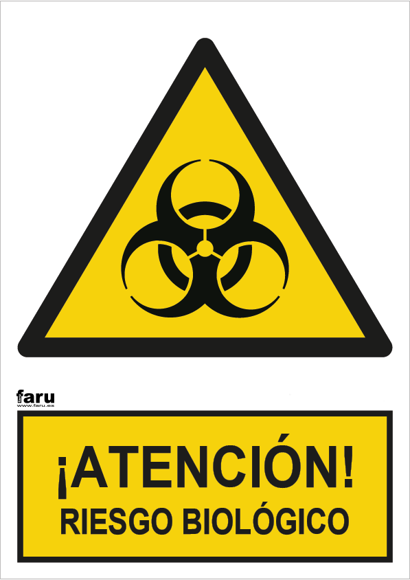 Señal Atención Riesgo Biológico A4