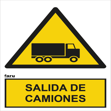 Señal Salida De Camiones A4