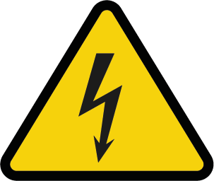 Señal Advertencia Riesgo Eléctrico 9 X 9 Cm