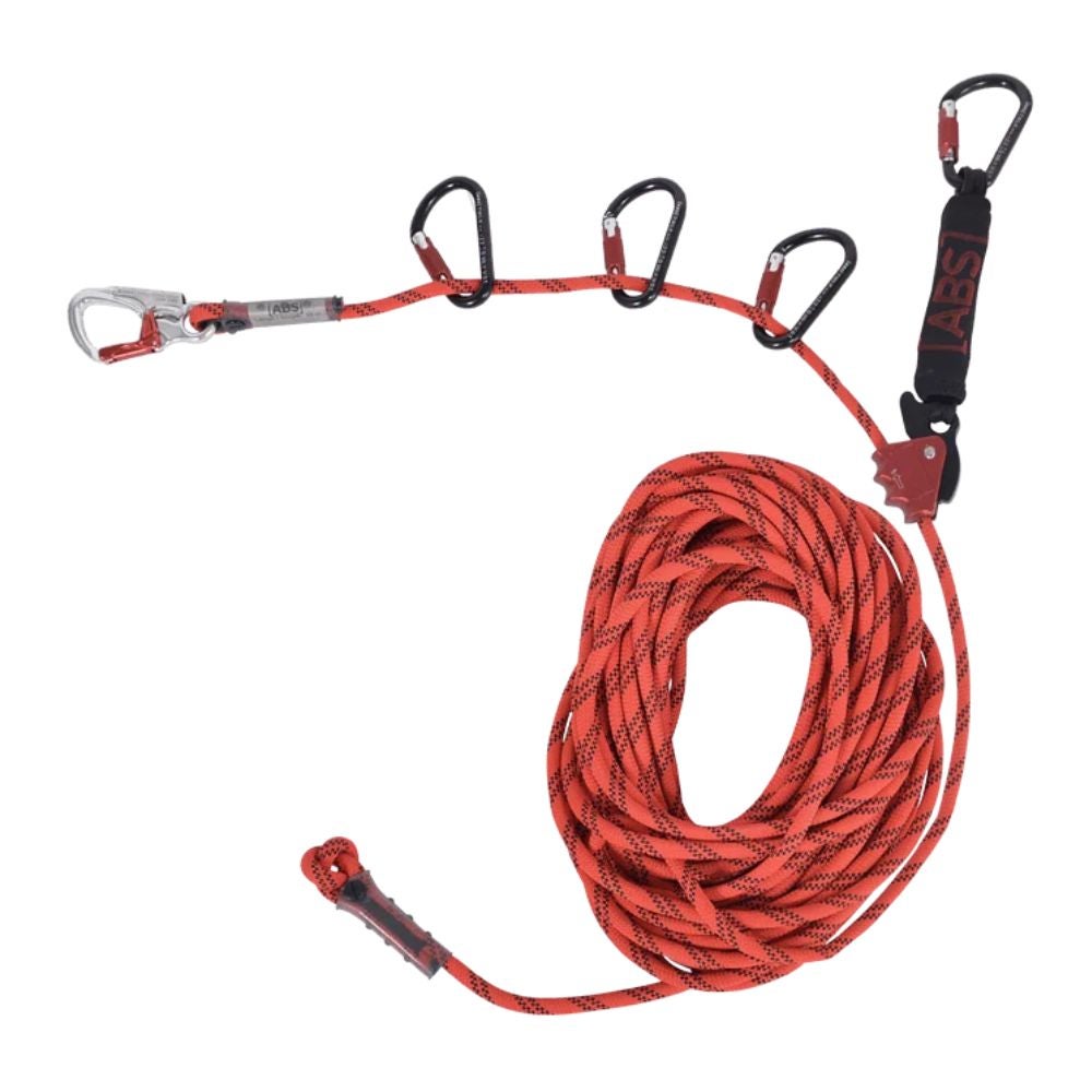 Línea de vida horizontal varios puntos anclaje 30 m | 4 Usuarios