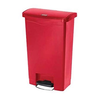 Contenedor Slim Jim Resina Pedal Frontal 90 L-Rojo