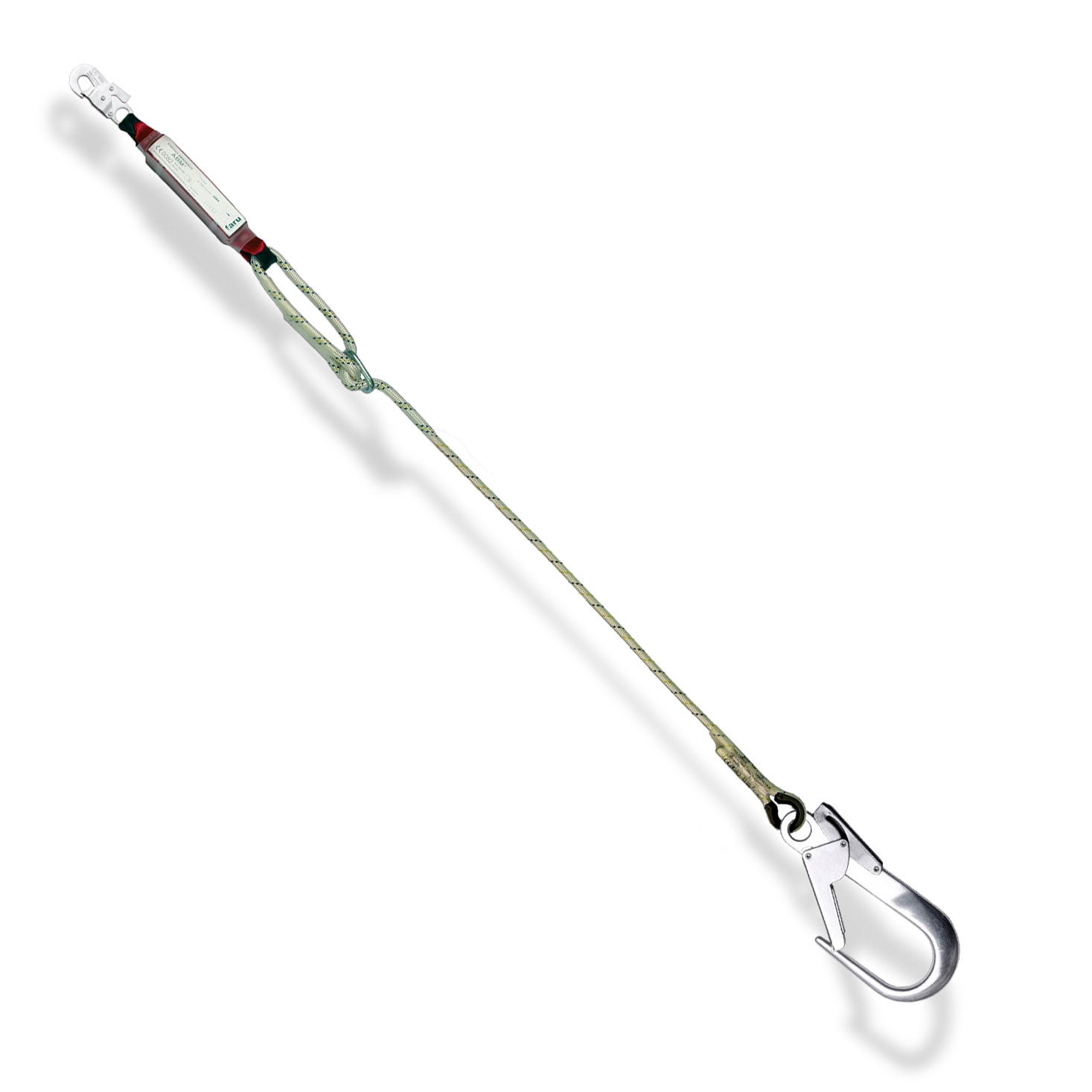 Anticaídas regulable hasta 2,0m  con gancho alu Ø 56mm