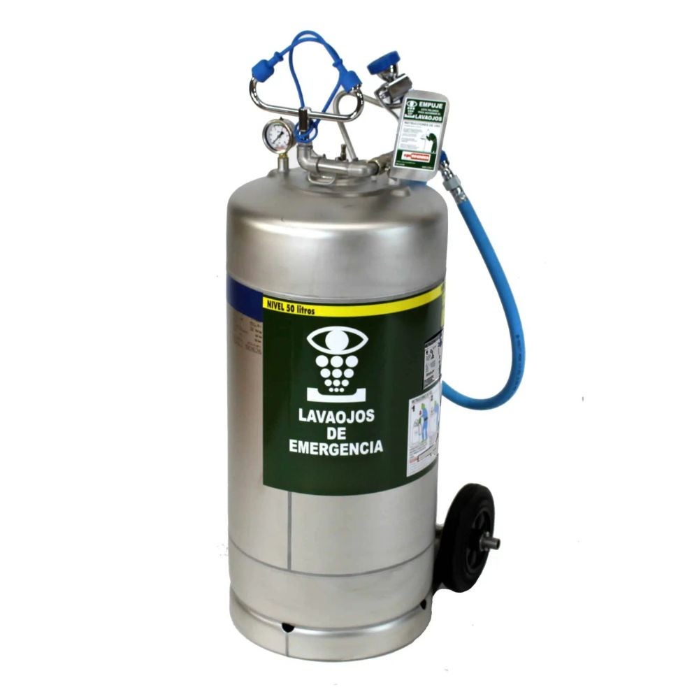 Lavaojos con ducha manual 50 L portátil