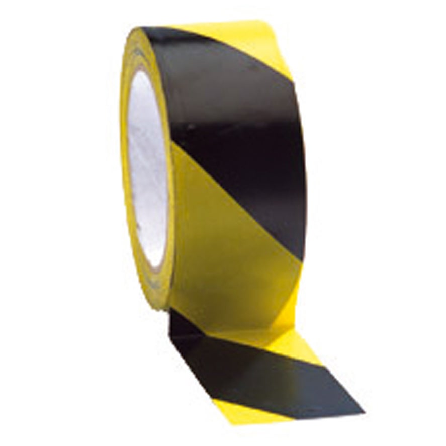 Fita adesiva 50 mm x 33 m-Amarelo e preto