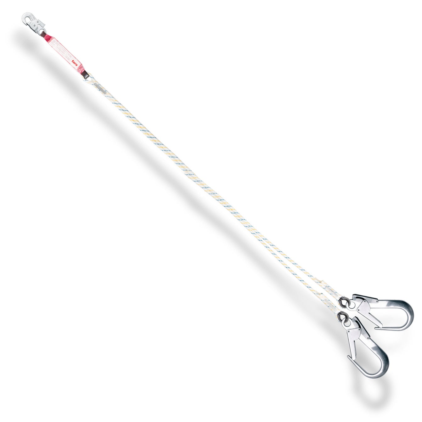 Anticaídas doble 2,0m con gancho alu Ø 55mm