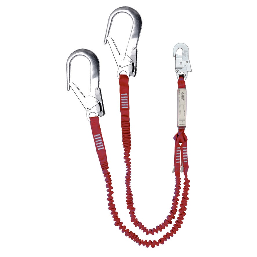 Anticaídas elástico doble 2,0m ganchos alu Ø 56mm