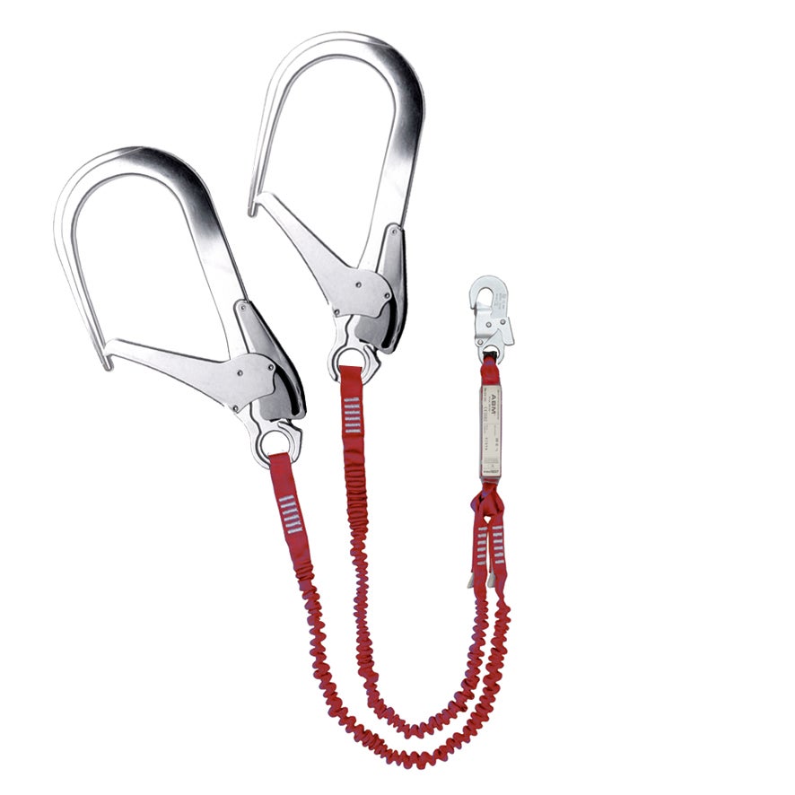 Anticaídas elástico doble 2,0m ganchos alu Ø110mm