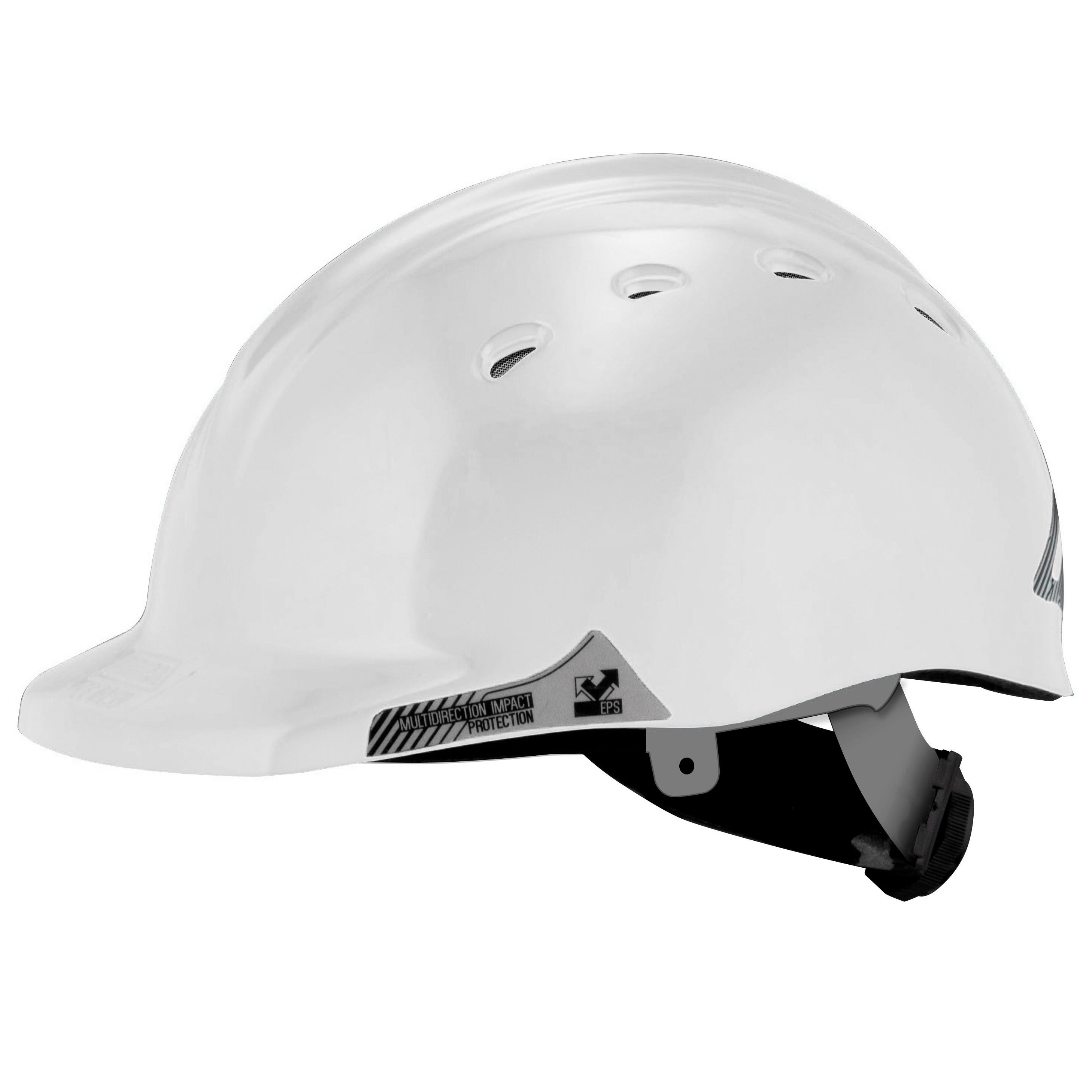 Casco Ct4 Policarbonato Ventilado Con Ruleta Y Bandas Reflectantes