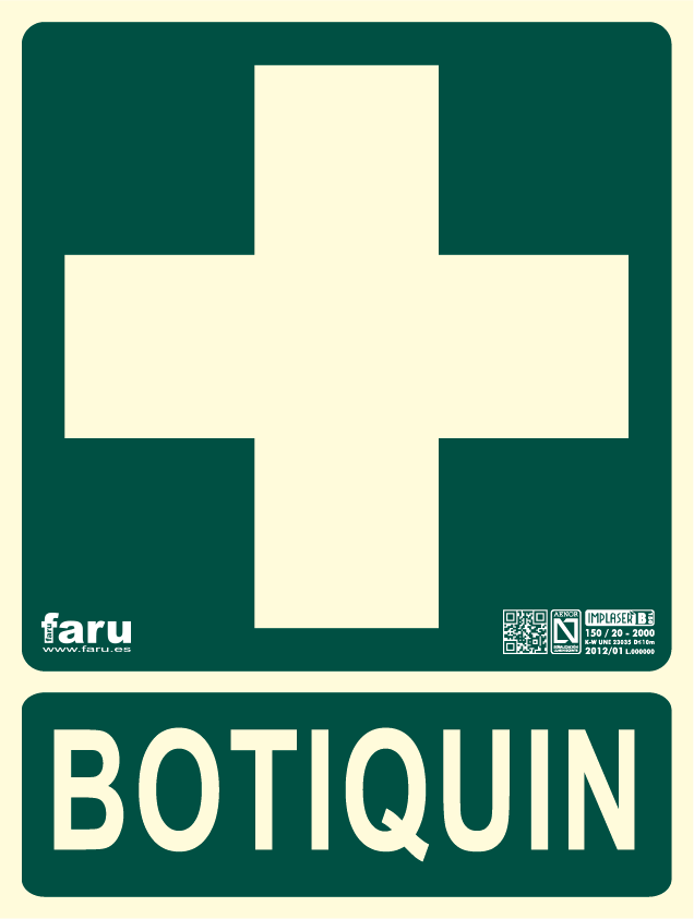 Señal Botiquin 29,7 X 22,4 Cm