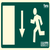 Señal Salida Puerta Abajo 32 X 16 Cm