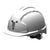 Casco de seguridad para minería EVO®3 con soporte de lámpara, blanco
