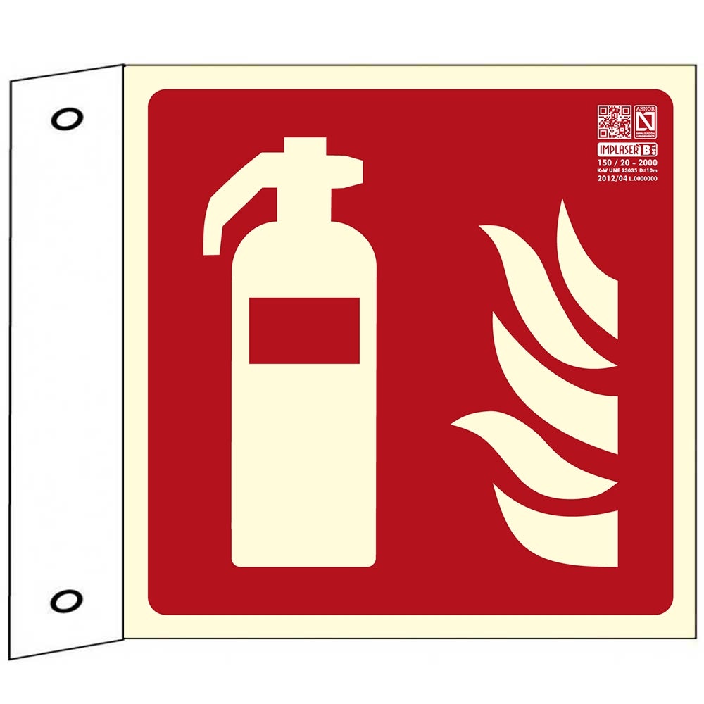 Señal Extintor 42 X 42 Cm Banderola