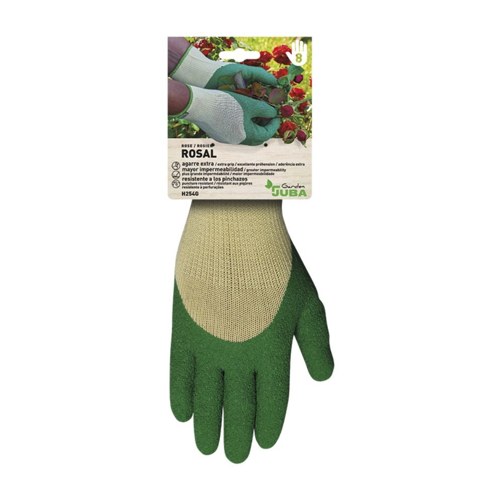 Guante Juba de poliéster con recubrimiento de látex rugoso (1 par)