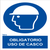 Señal Uso Obligatorio De Casco A4