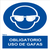 Señal Uso Obligatorio De Gafas A4
