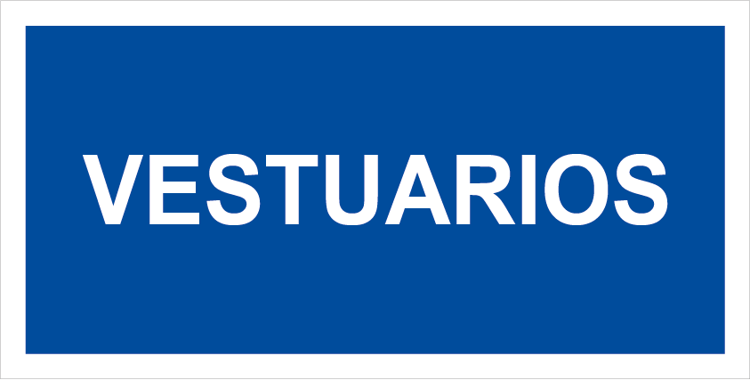 Señal Vestuarios