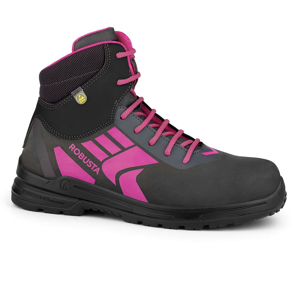 Bota de seguridad Robusta One B Pink S3S CI HI FO SR