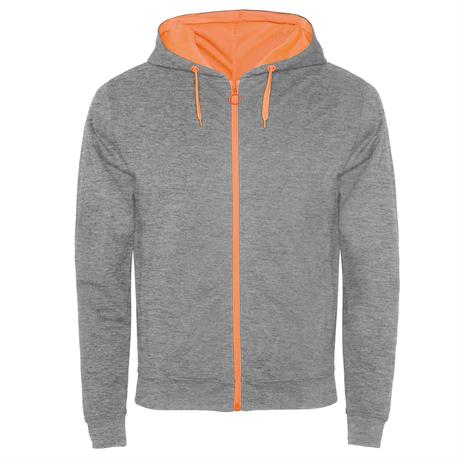 Sudadera Roly capucha y cremallera Fuji combinada hombre