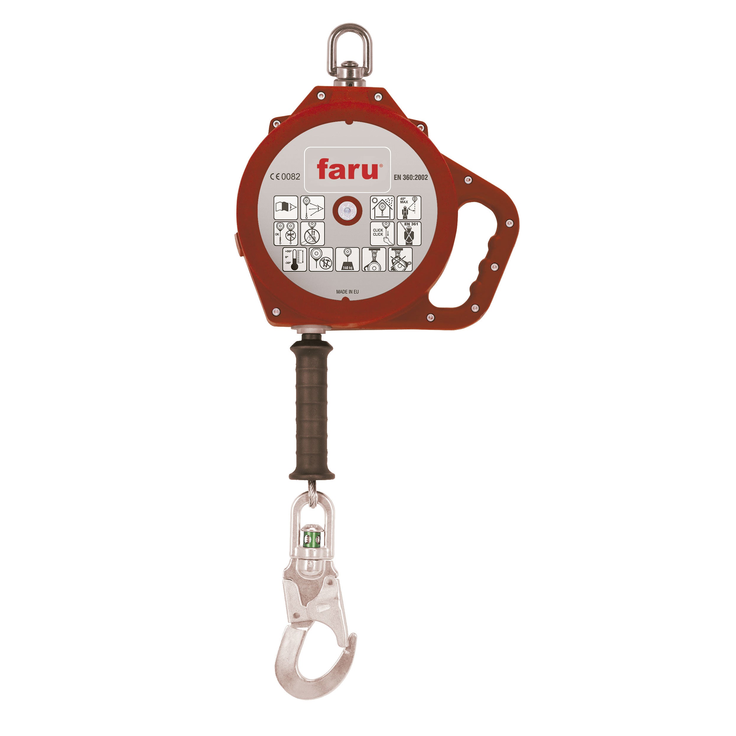 Retráctil cable 6-10 m  Inox. (Aisi) (Varios) 