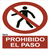 Señal Prohibido El Paso A4