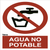 Señal Agua No Potable Prohibido Beber A3