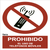 Señal Prohibido Usar Teléfonos Móviles A3