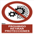 Señal Prohibido Retirar Protecciones A4