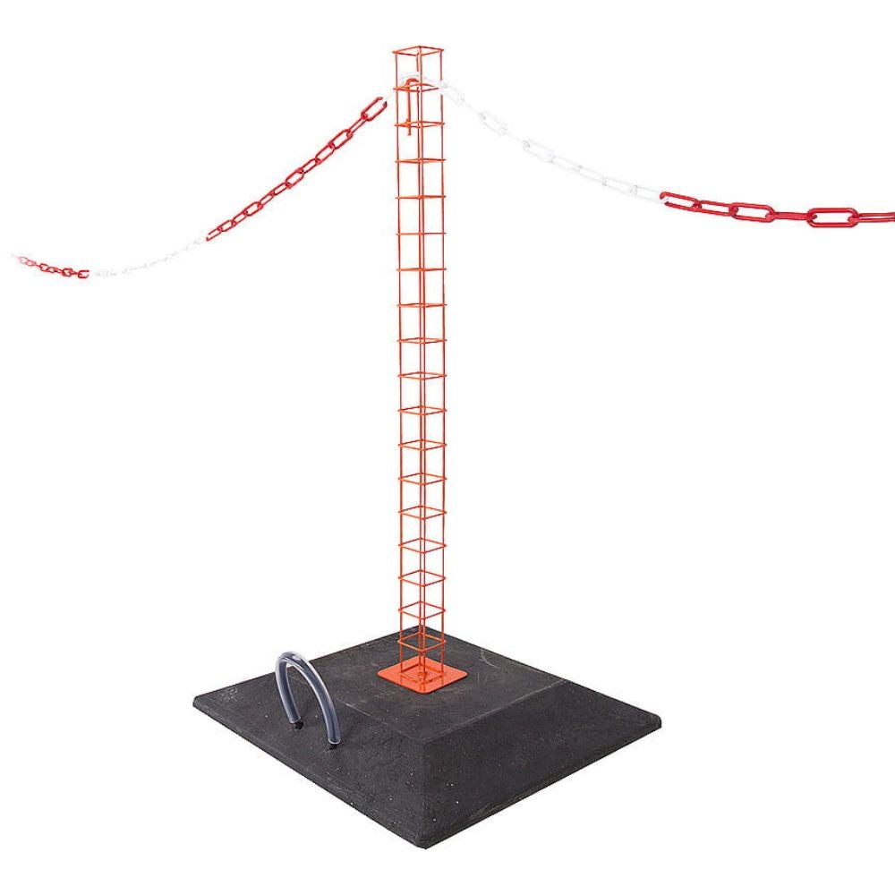 Poste para cadena rojo