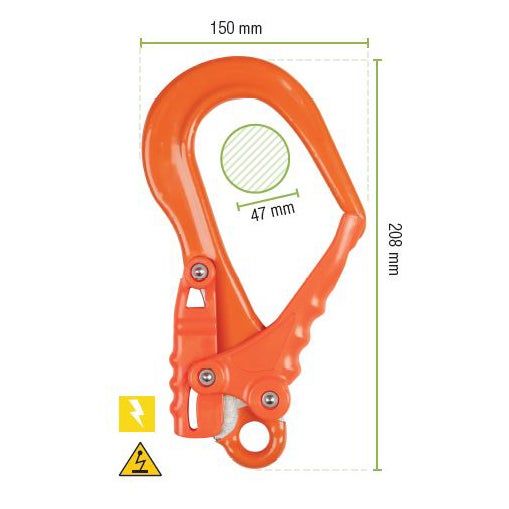 Gancho aislado Ø 47 Mm