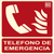 Señal Teléfono De Emergencia 29,7 X 21 Cm