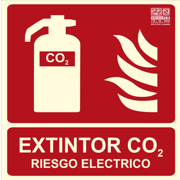 Señal Extintor Riesgo Eléctrico 29,7 X 21 Cm