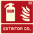Señal Extintor Co2 29,7 X 21 Cm