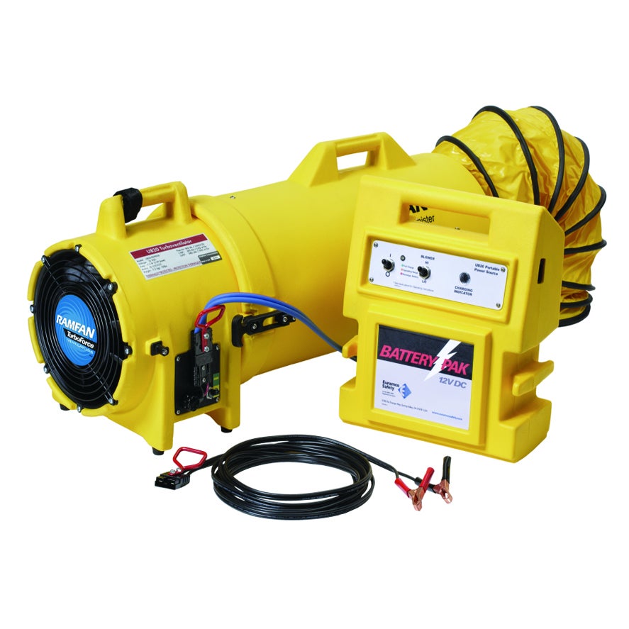 Ventilador Extrator 12V Ø 20Cm Prof 1465 M3/H