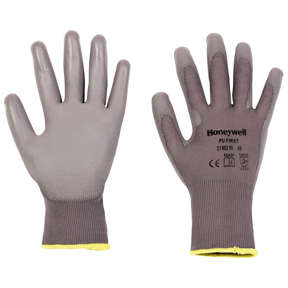 Guantes Pu 1St Grey (10 Uds)-T10