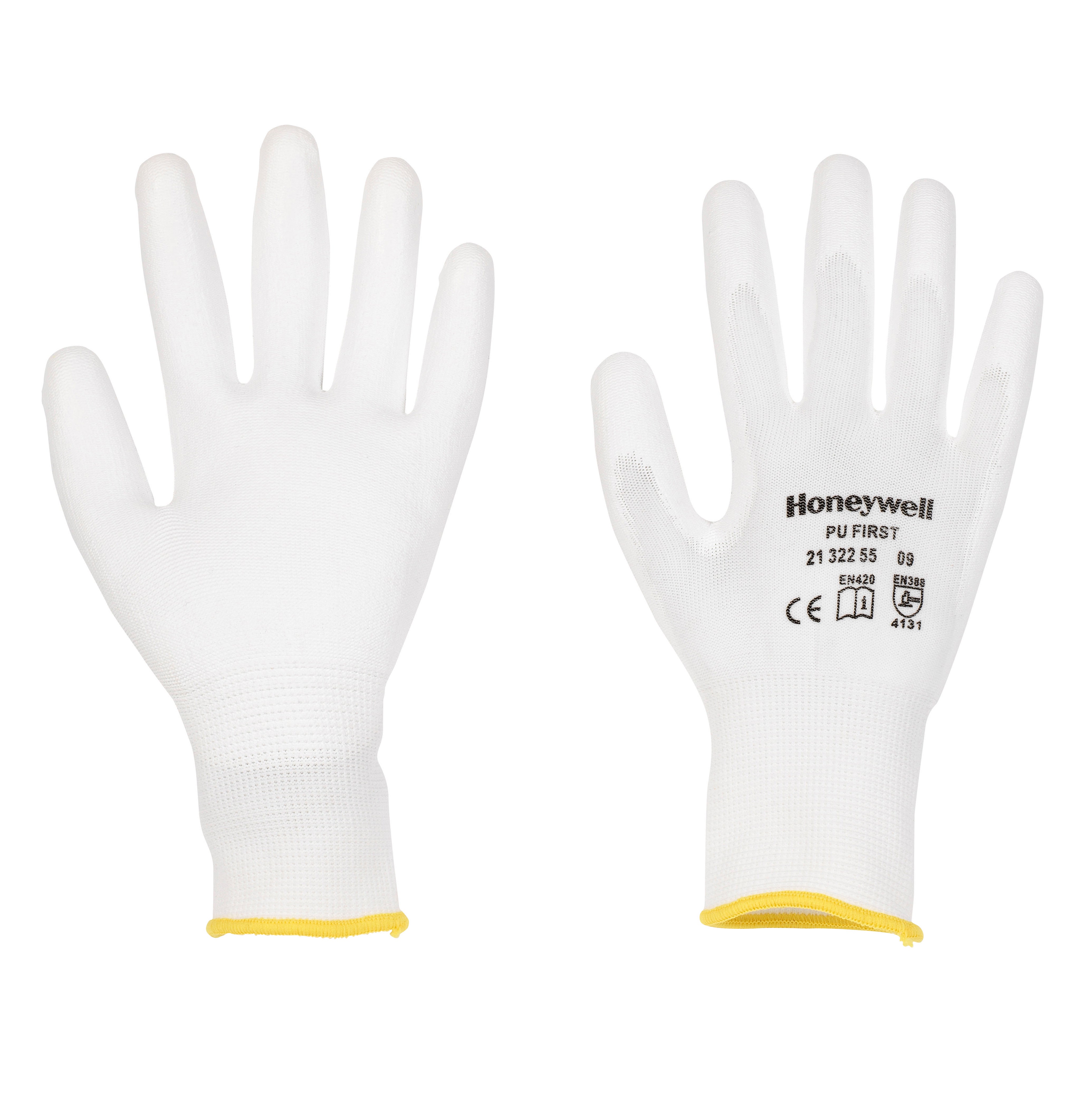 Guantes PU 1st White (10 pares)