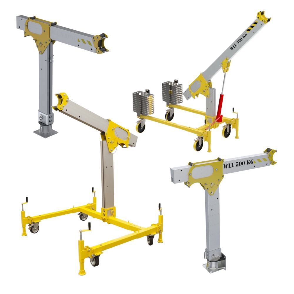 GRÚA PORTÁTIL DE ALUMINIO SISTEMA PAD (3 PERSONAS/CARGAS)