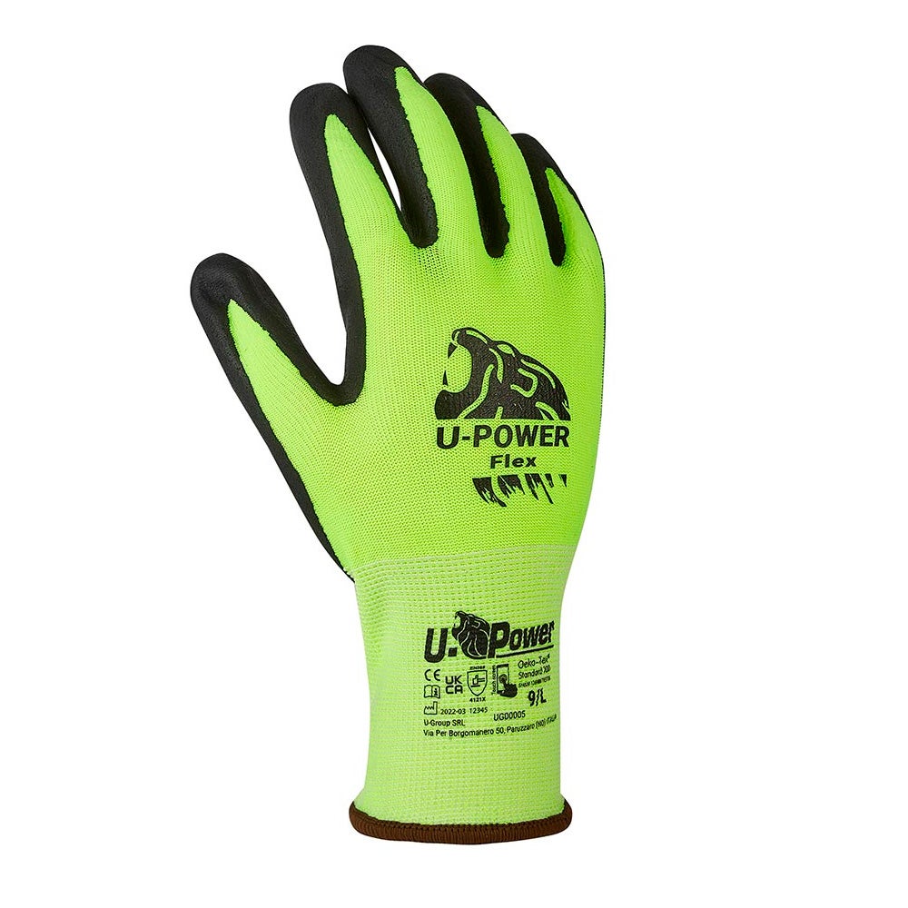 Guante U-Power Flex fluo UG00005 (Pack de 12 pares)