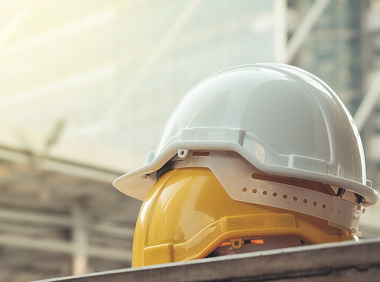 cascos para construcción